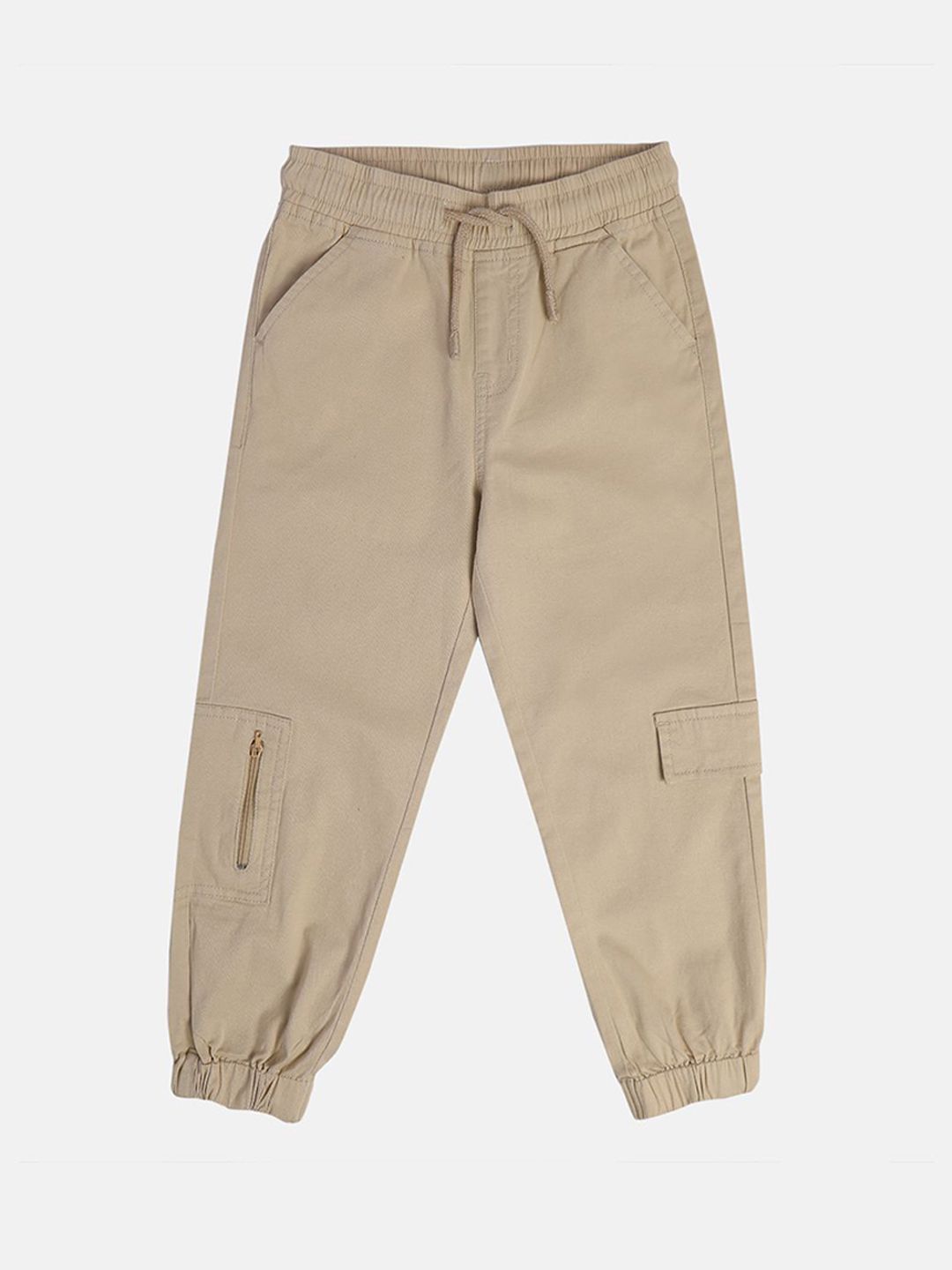 MINI KLUB Boys Solid Mid-Rise Regular Fit Joggers