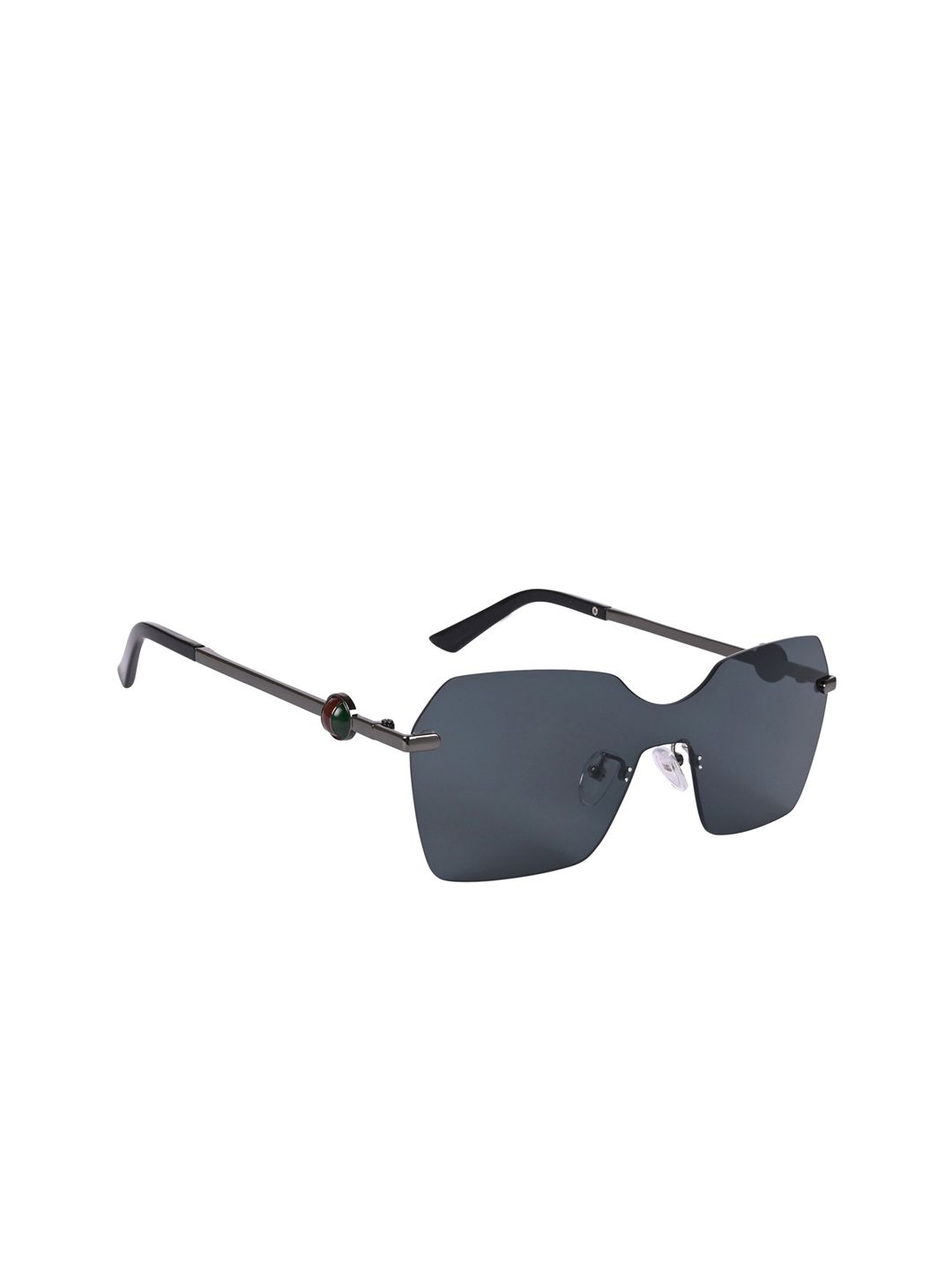 Mast & Harbour Unisex Wayfarer UV Protected Sunglasses ES_94028-34-MH-2331-BLK-GNGR-WF