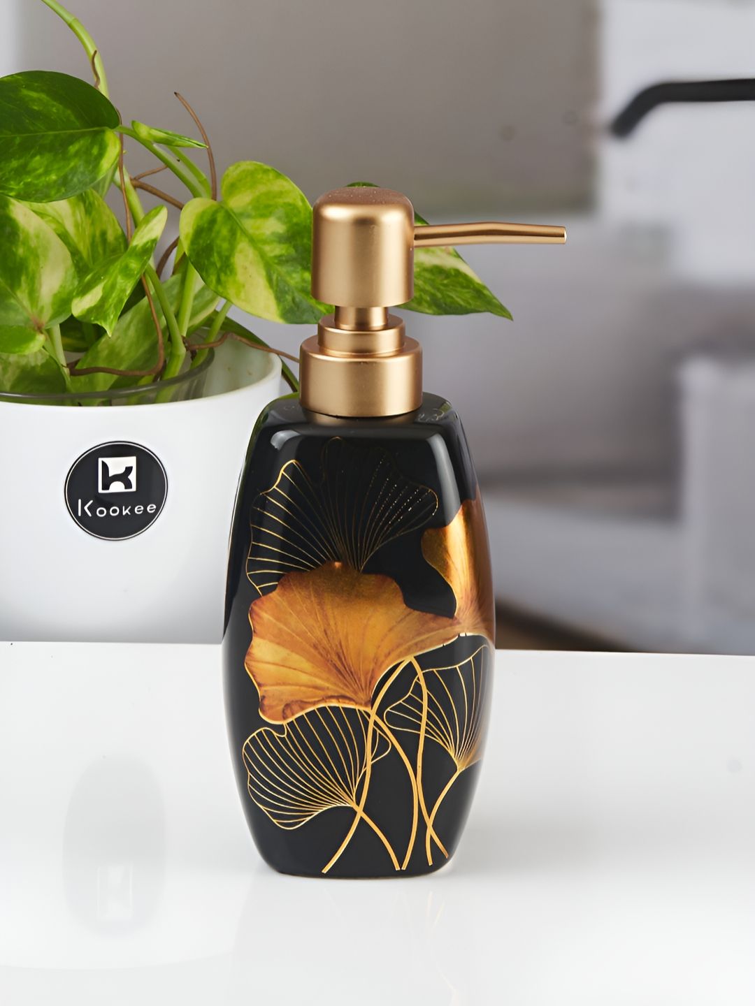 Kookee Multicoloured Abstract Ceramic Soap Dispenser