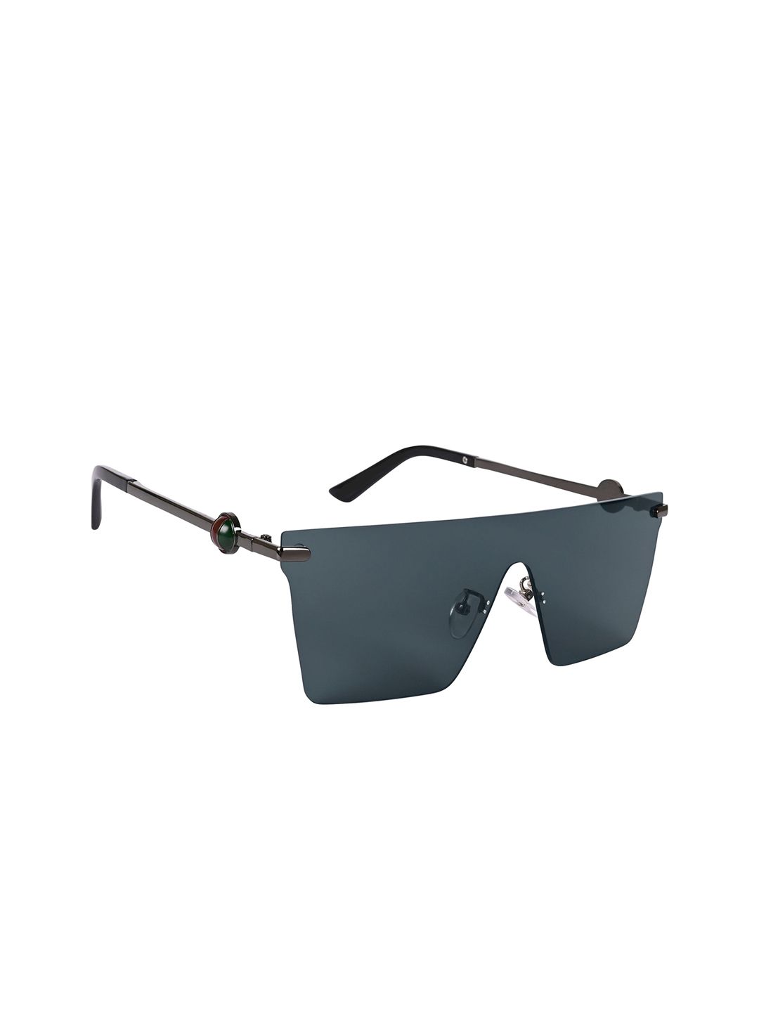 Mast & Harbour Unisex Wayfarer Sunglasses ES_94030-34-MH-2333-BLK-GNGR-WFOS-Black