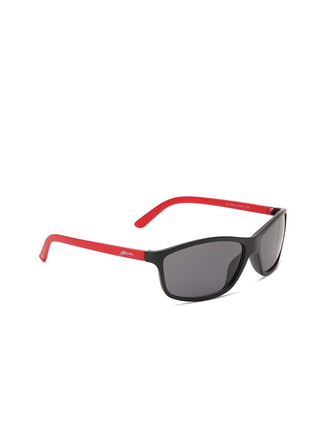 Specsmakers Unisex Rectangle Sunglasses SSFBKMRD62STR1009