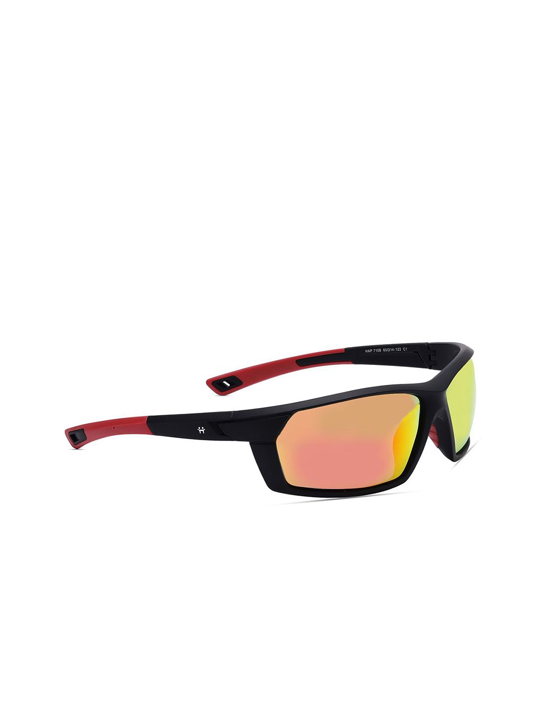 Specsmakers Unisex Rectangle Sunglasses SSFBKMOR65HAP7108