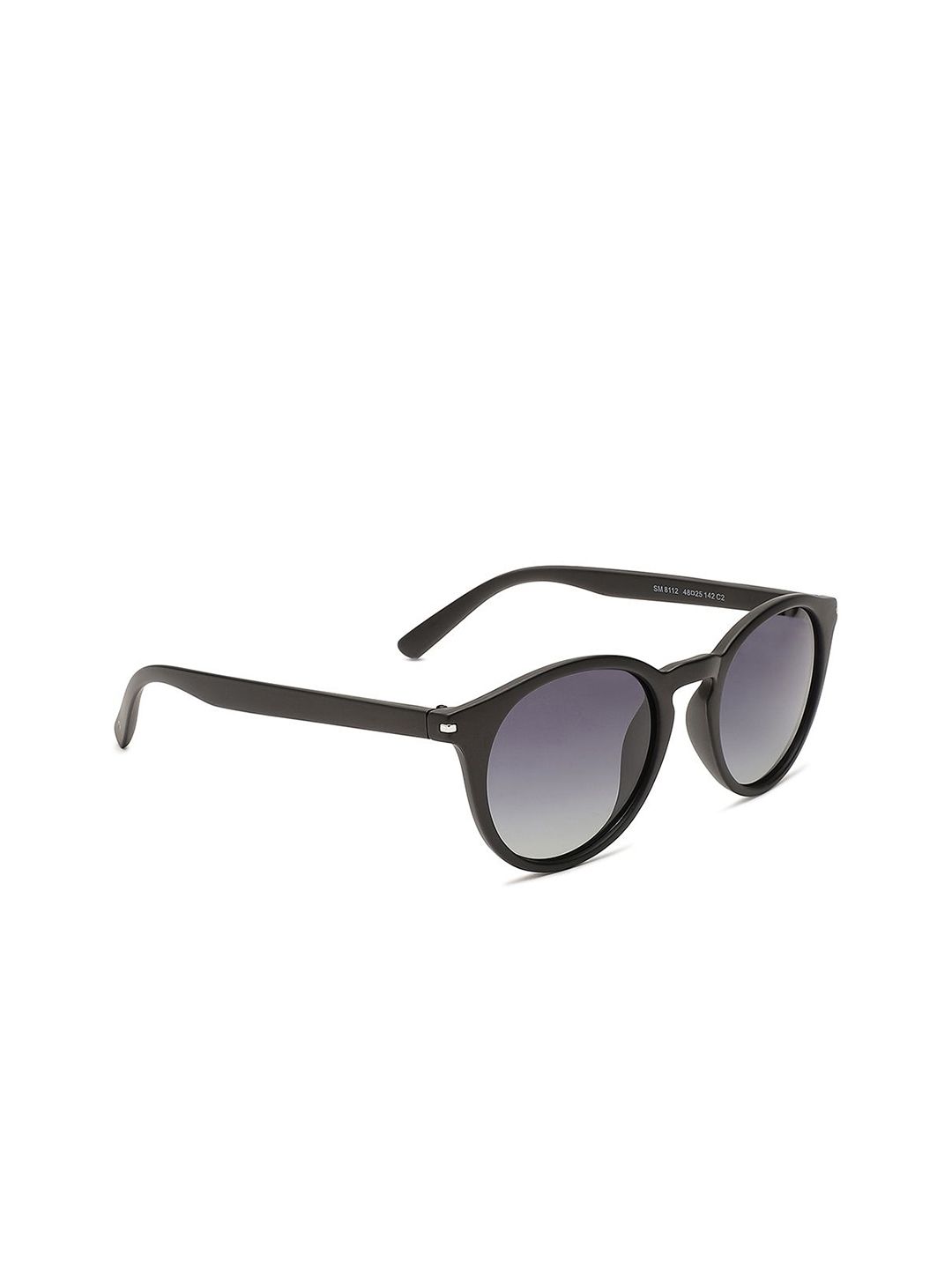 Specsmakers Unisex Round Sunglasses SSFBKMGY48SPO8112