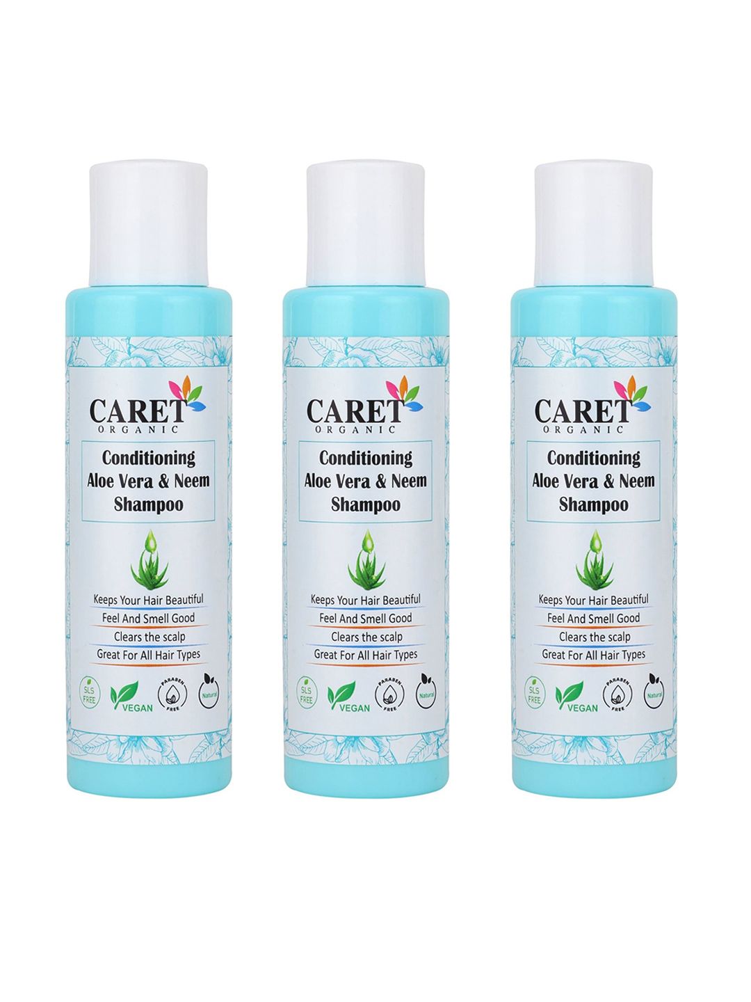 CARET ORGANIC Set Of 3 Anti Dandruff Shampoo-100ml Each