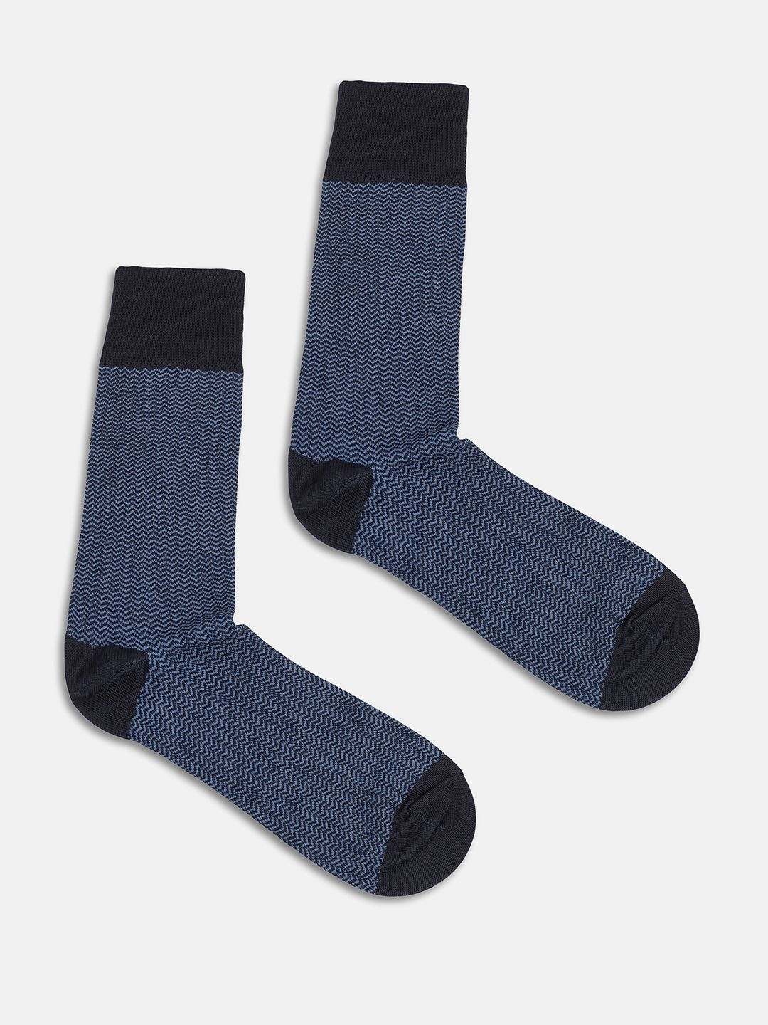 Blackberrys Men Patterned Calf-Length Cotton Socks