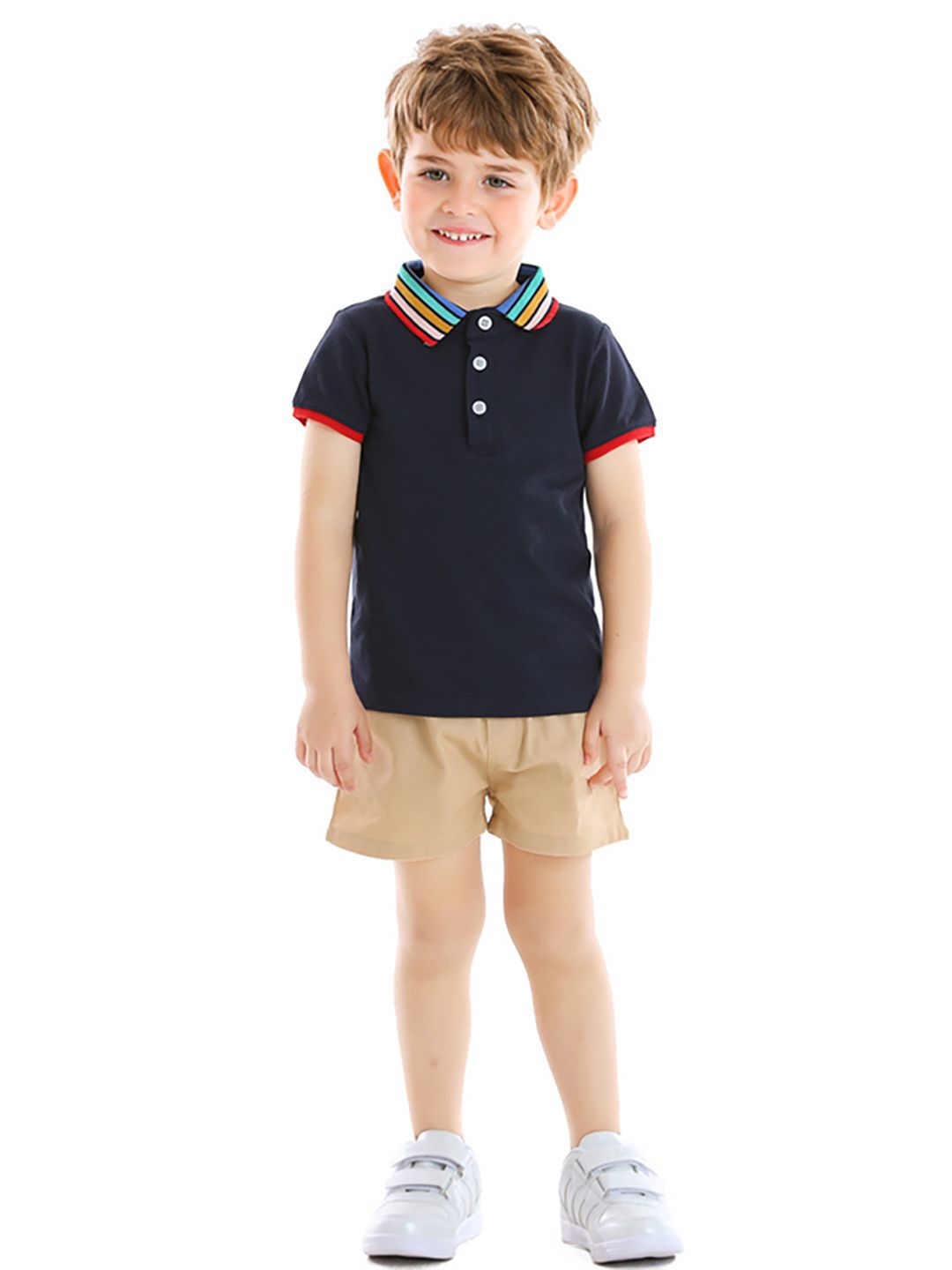 JC SPARKLE Boys Polo Collar T-shirt With Short