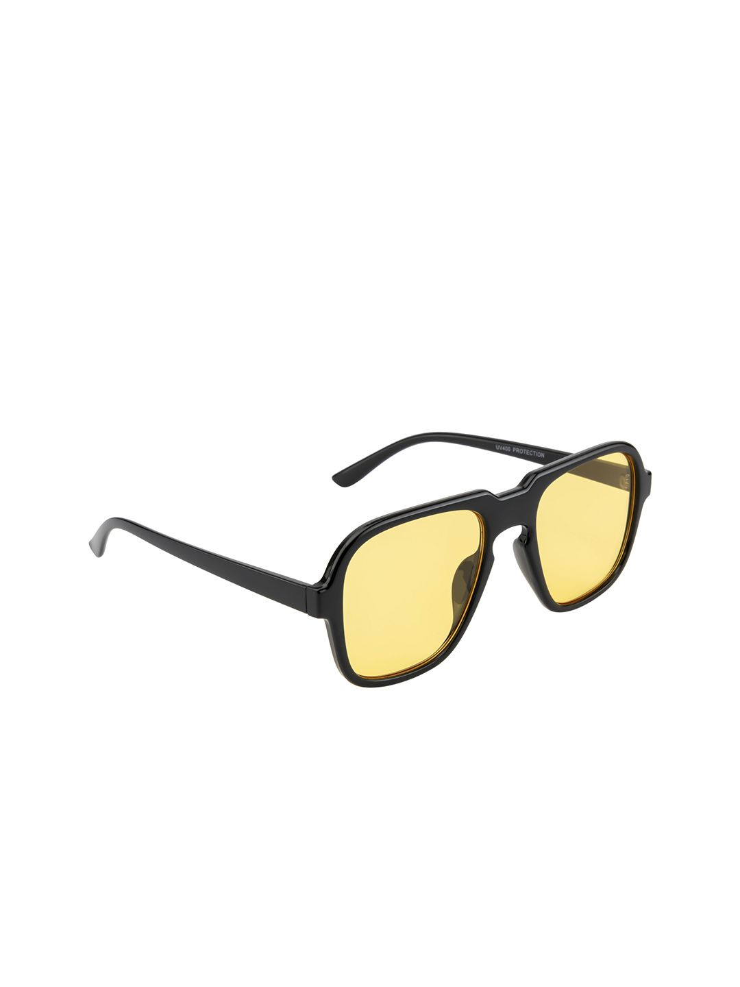 Mast & Harbour Adults Square Sunglasses with UV Protected Lens MH-MK2155-Yellow