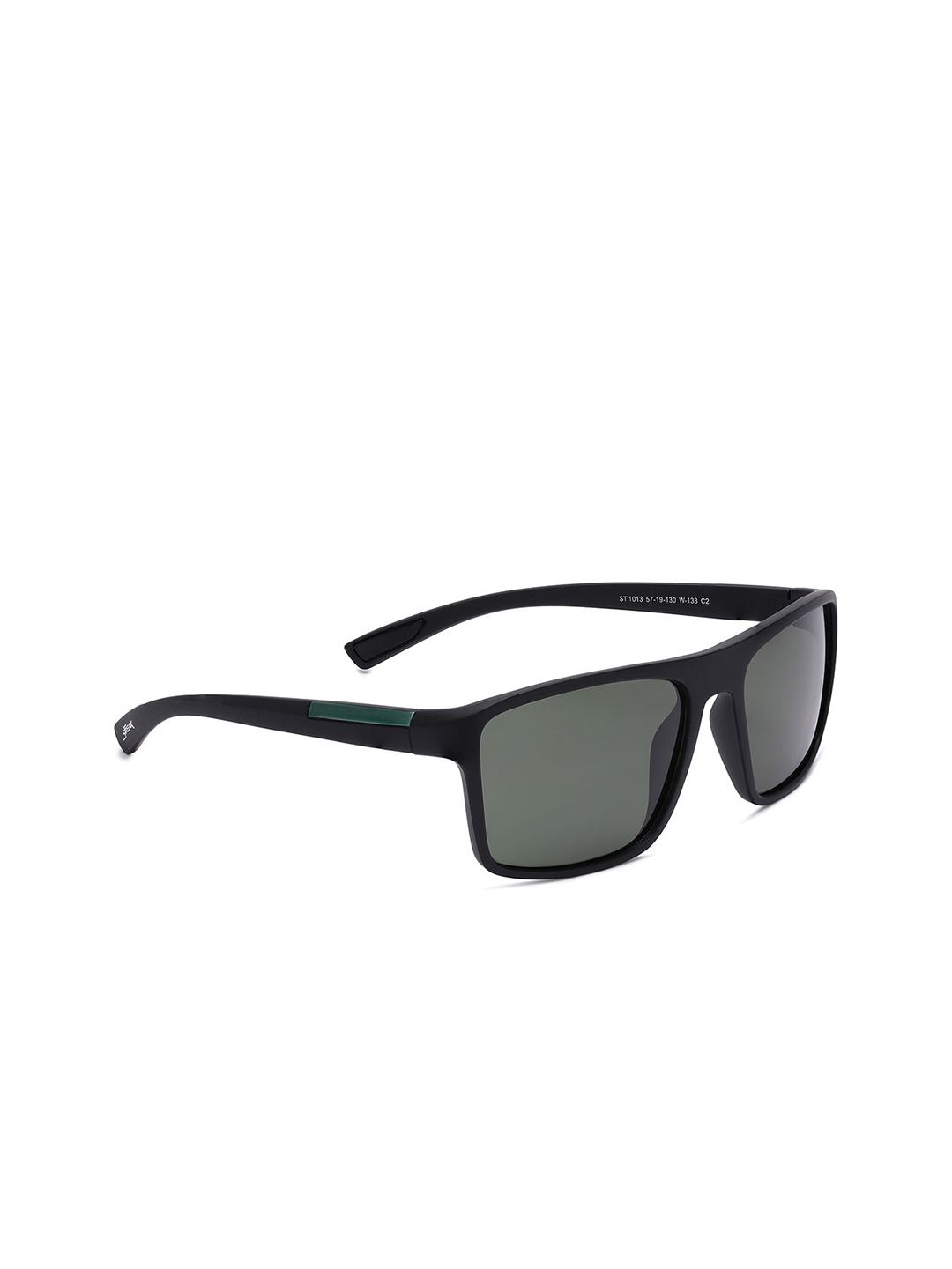 Specsmakers Unisex Rectangle Sunglasses SSFBKMGR57STP1013