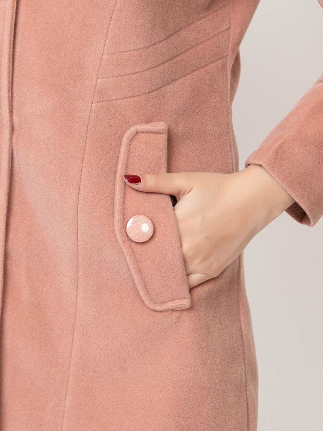 Buy Lady Leaf Winter Wear Tweed Led Flock Coat - Coats for Women