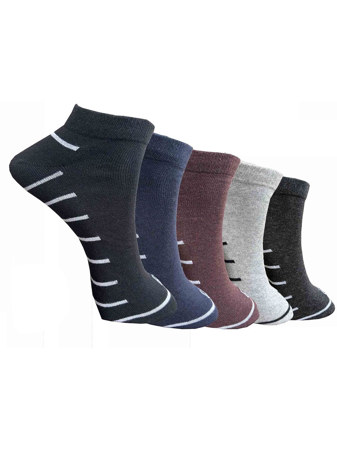 The Roadster Lifestyle Co Pack Of 5 Striped Socks