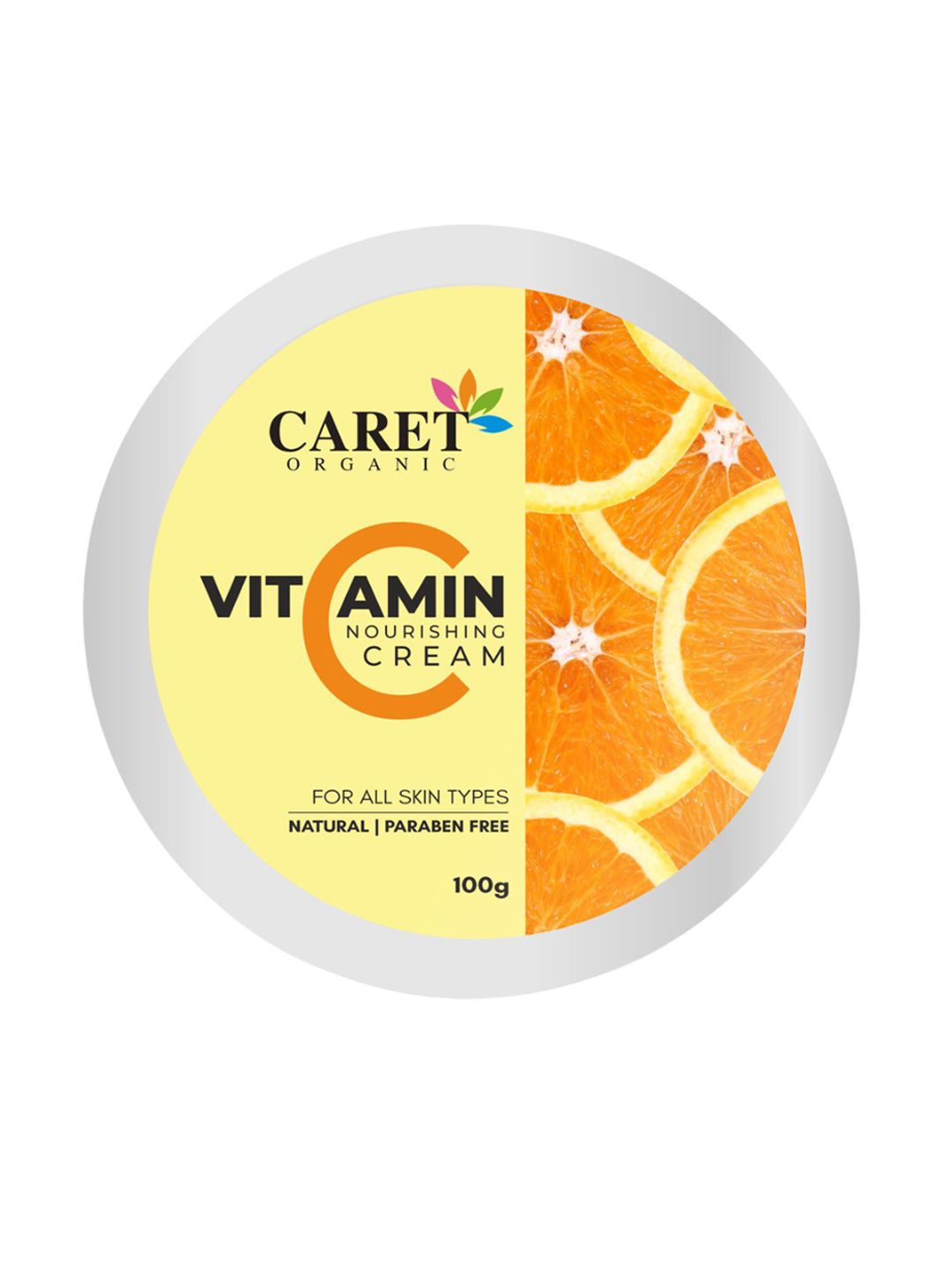 CARET ORGANIC Vitamin C Nourishing Cream For Spots Removal-100g