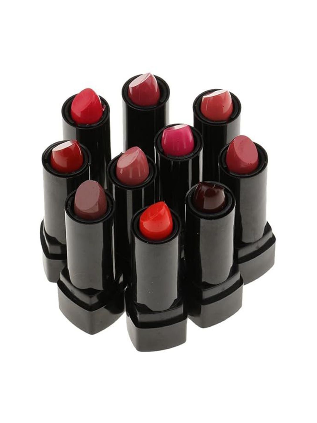 YELGO Pack Of 12 Multicolored Green Tea Extract Moisturizing Effect Lipstick