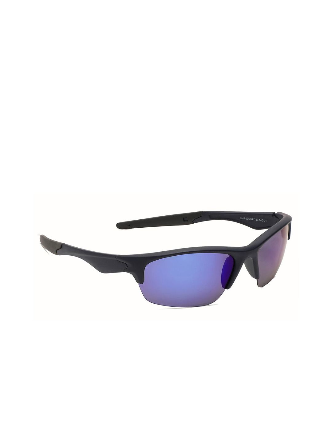 Specsmakers Unisex Rectangle Sunglasses SSHBLMPR62SPO8105