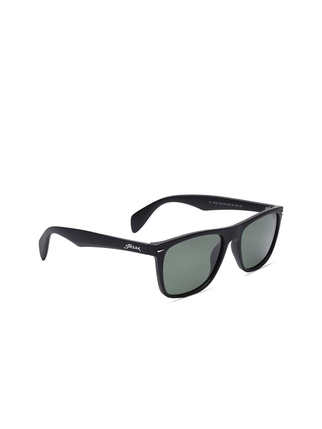 Specsmakers Unisex Square Sunglasses SSFBKMGR55STP1010