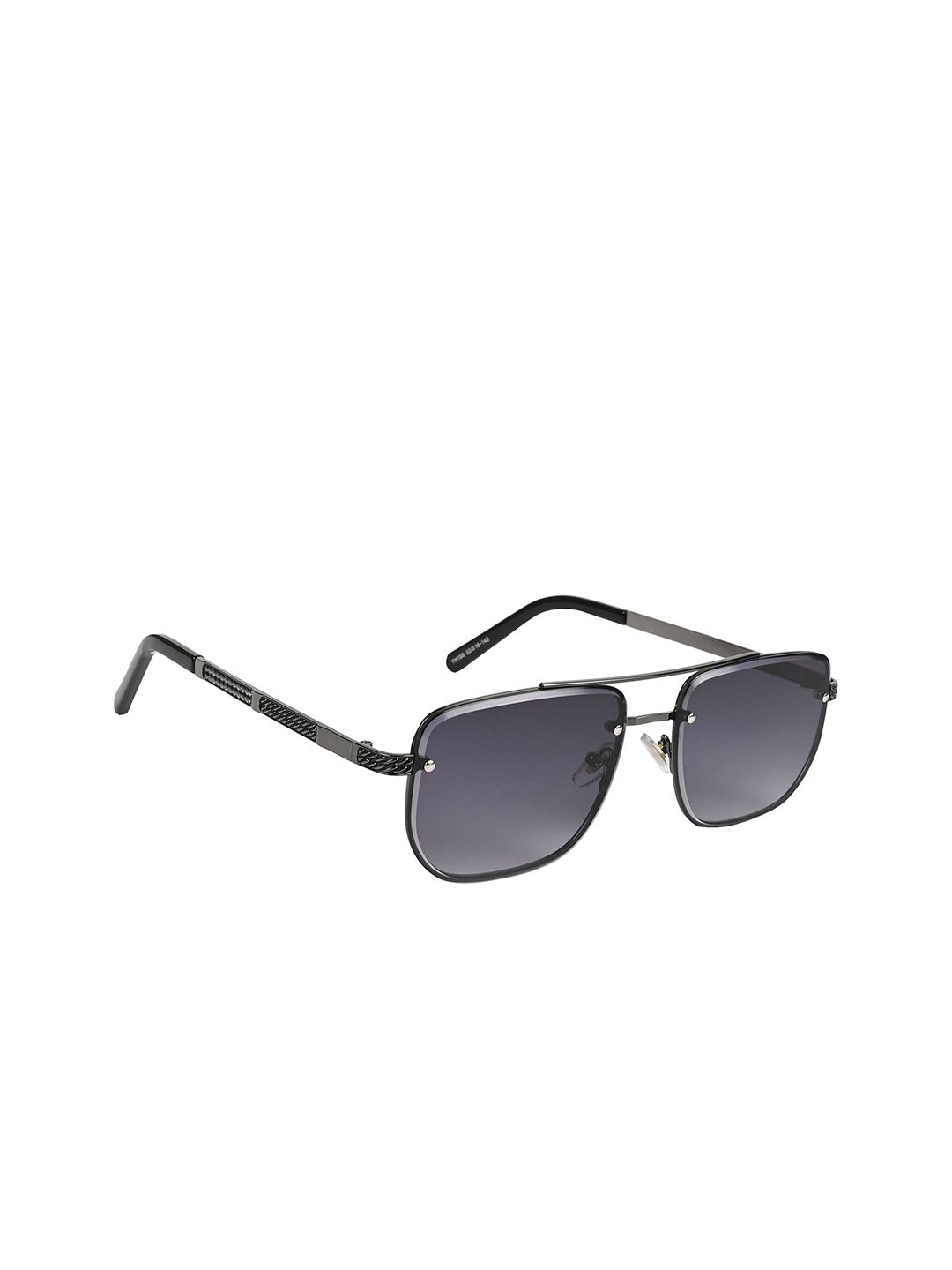 Mast & Harbour Unisex UV Protected Wayfarer Sunglasses ES_94063-93-MH-YH155-GYPR-GNBK-WF