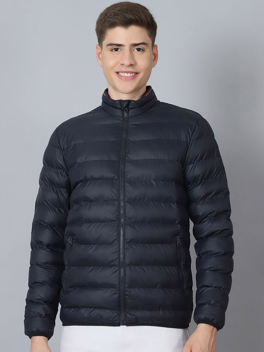 HOUSE OF VEDAS Men Lightweight Bomber Jacket