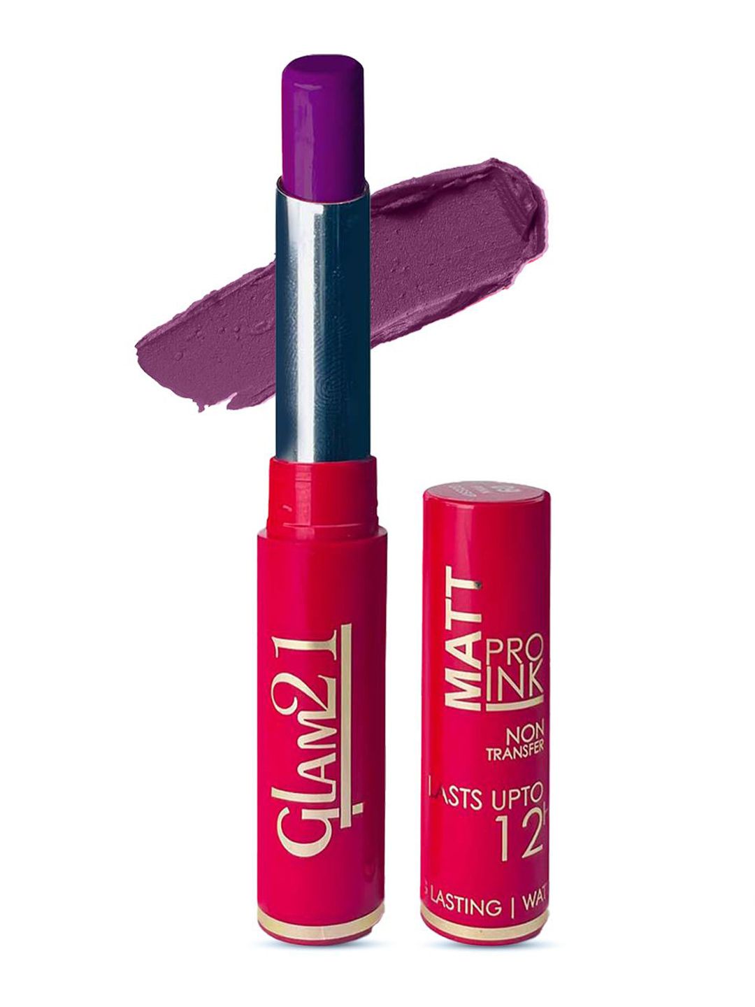 GLAM21 Matte Pro Ink Non Transfer Long Lasting Bullet Lipstick - 3 g - Purple Chic 07