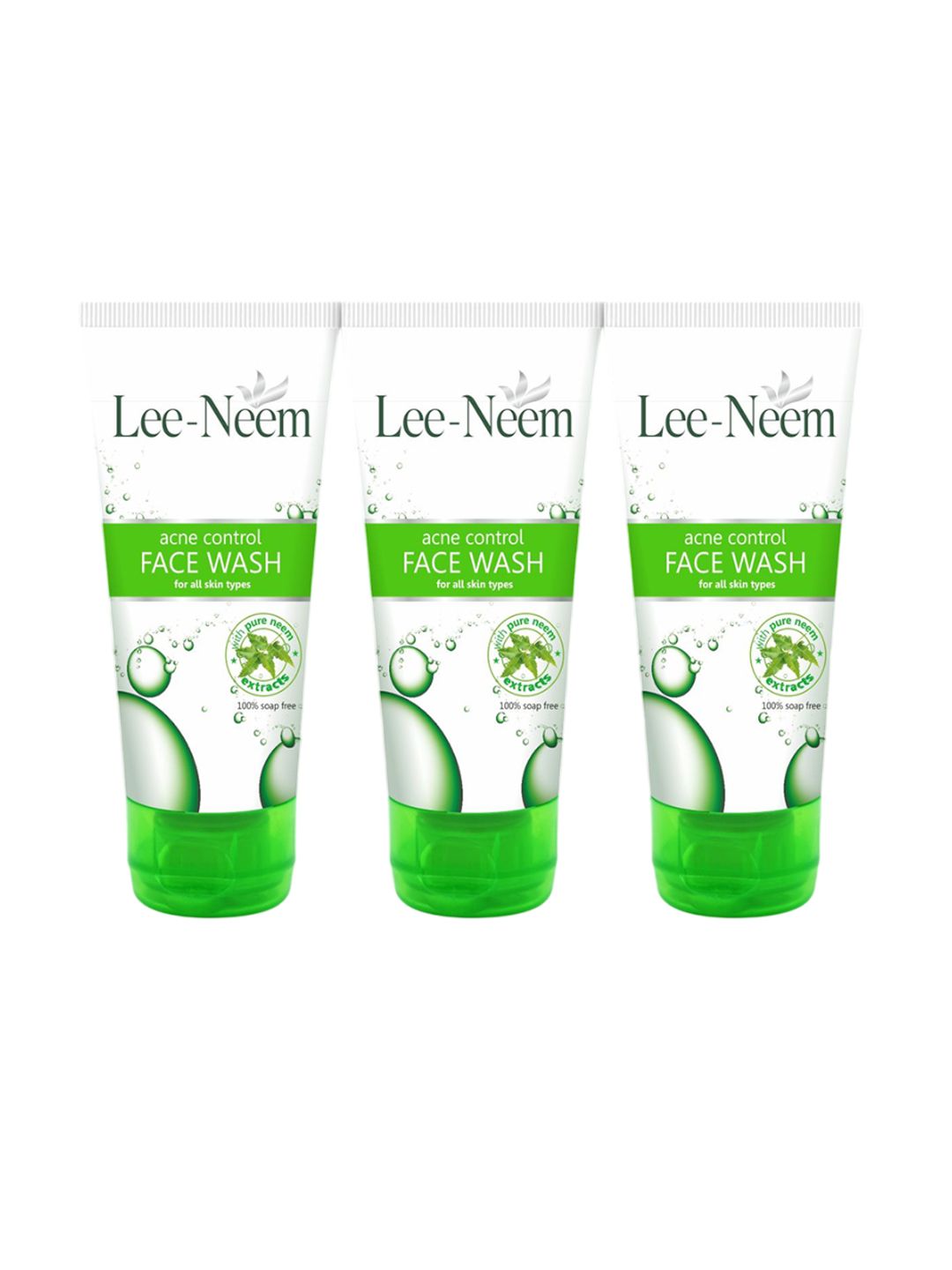 Leeford Set Of 3 Lee Neem Acne Control Face Wash-70g Each