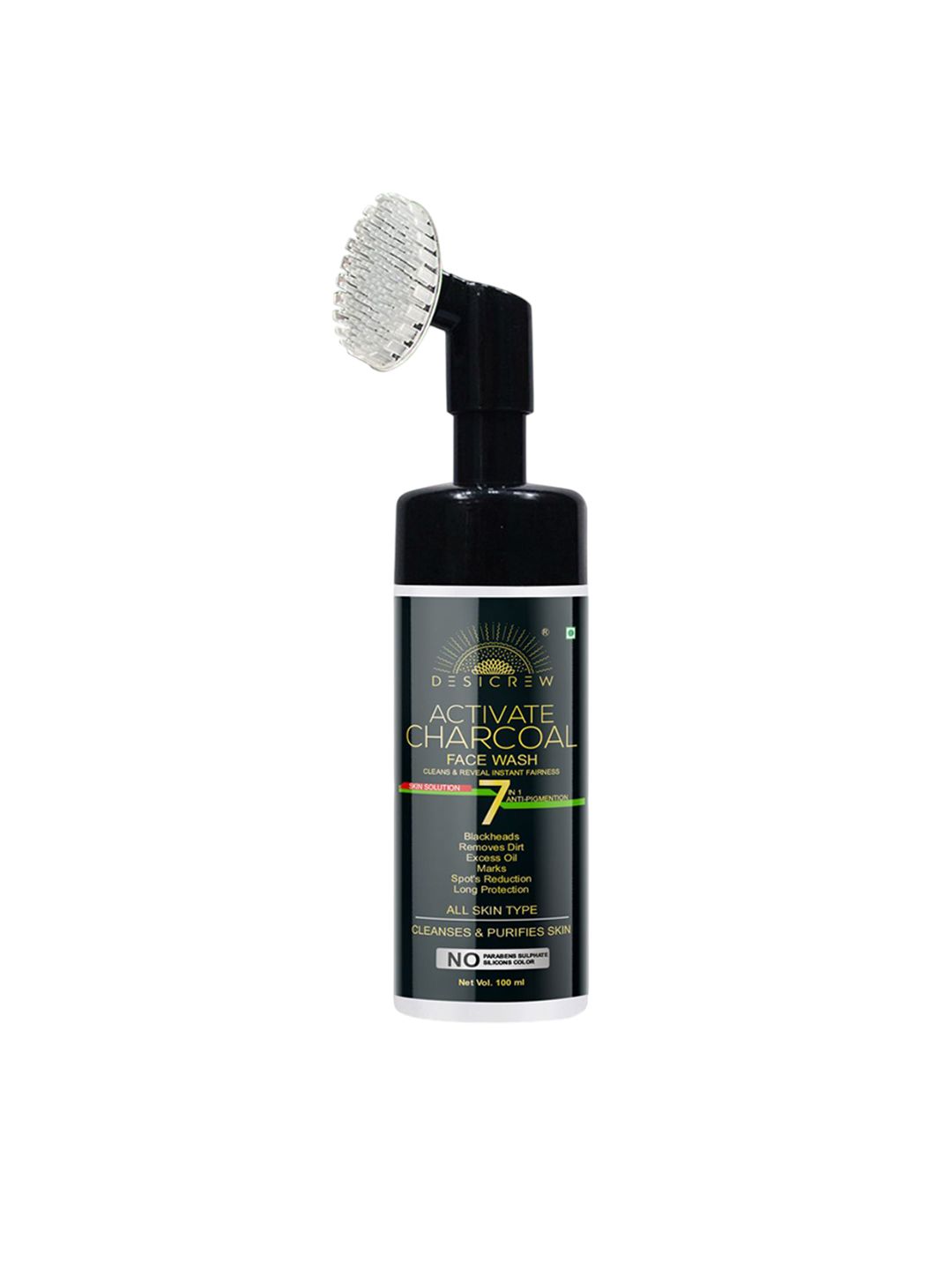 Desi Crew Activated Charcoal Face Wash 100 ml