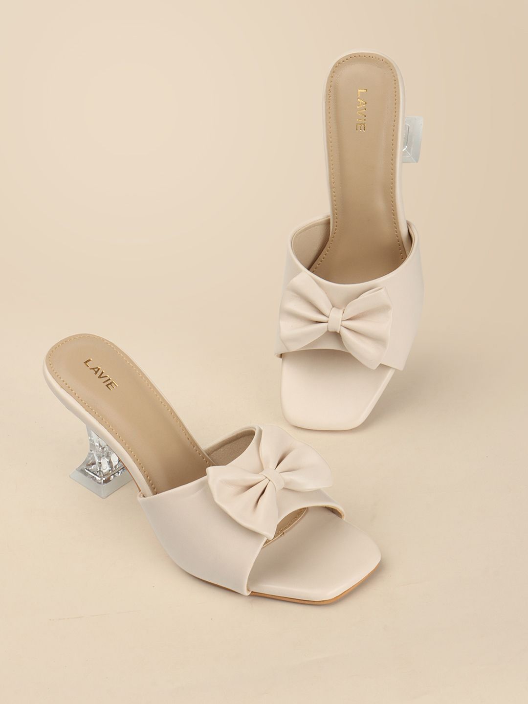 Lavie Women Slim Heeled Open Back Sandals