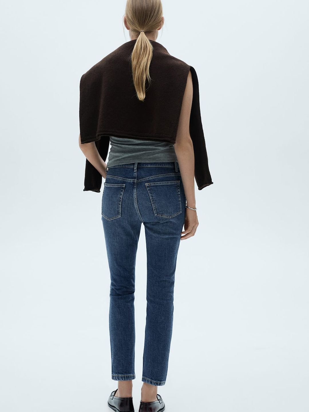 Slim Fit Light Fade Stretchable Cropped Jeans