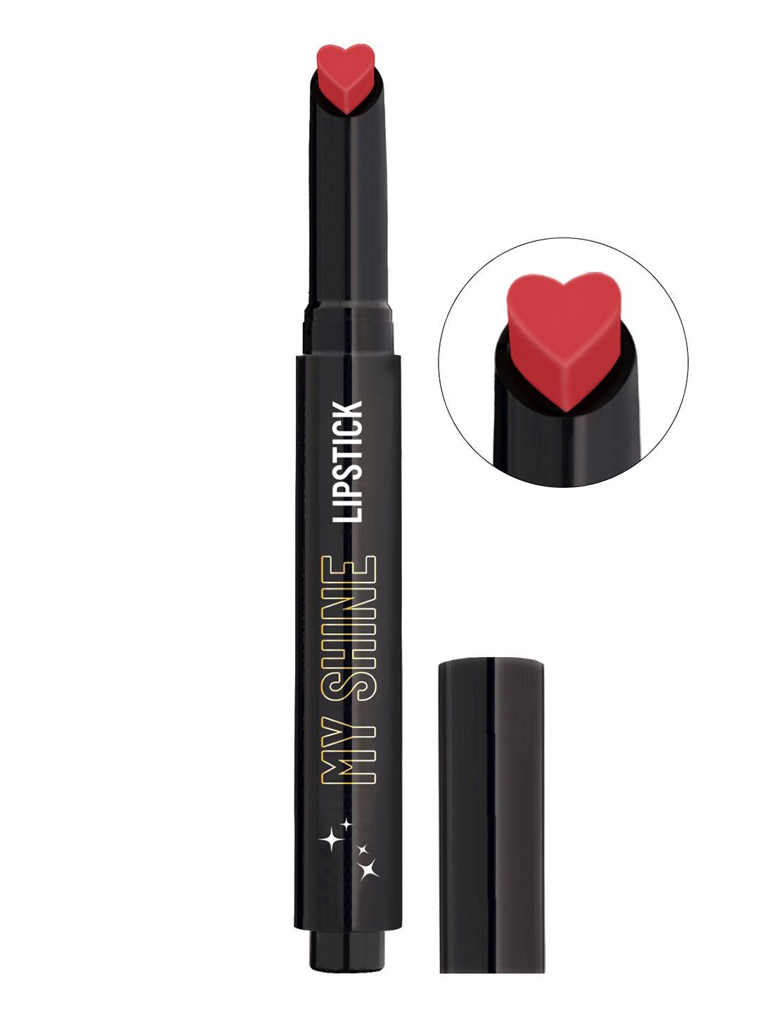 SWISS BEAUTY My Shine High Pigmented & Long-Lasting Lipstick - Coral Love 11