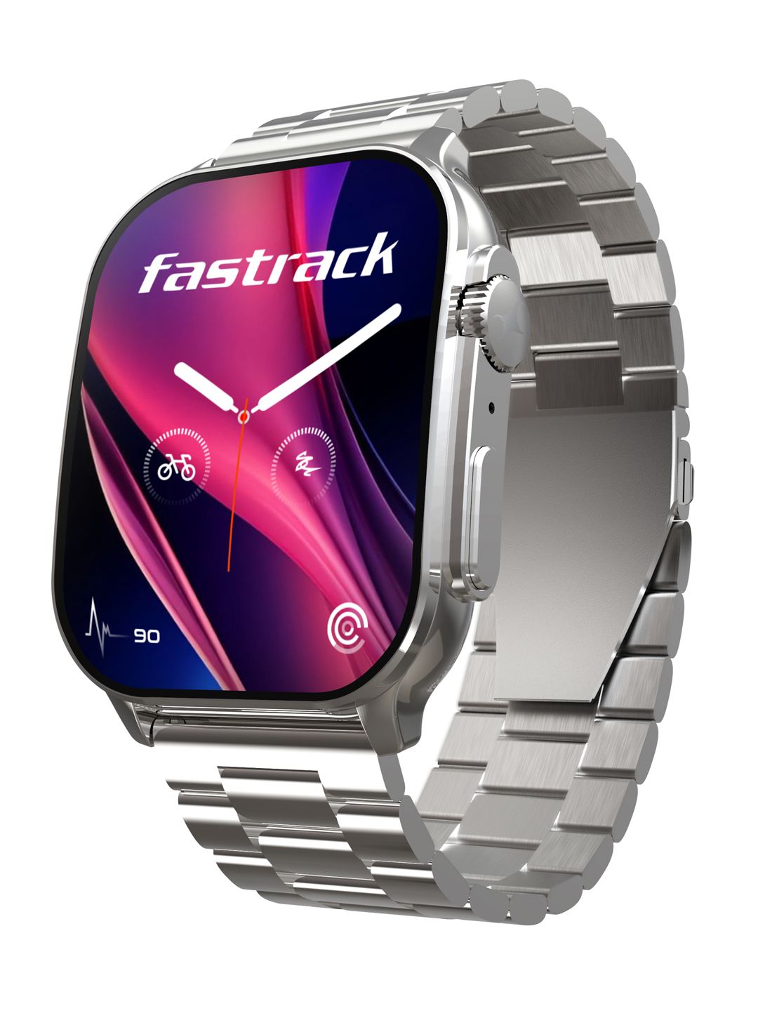 Fastrack Styler FS2 Pro Smart Watch 1.96 AMOLED Display BT Calling AI Voice Assistant IP68 Smart Watch