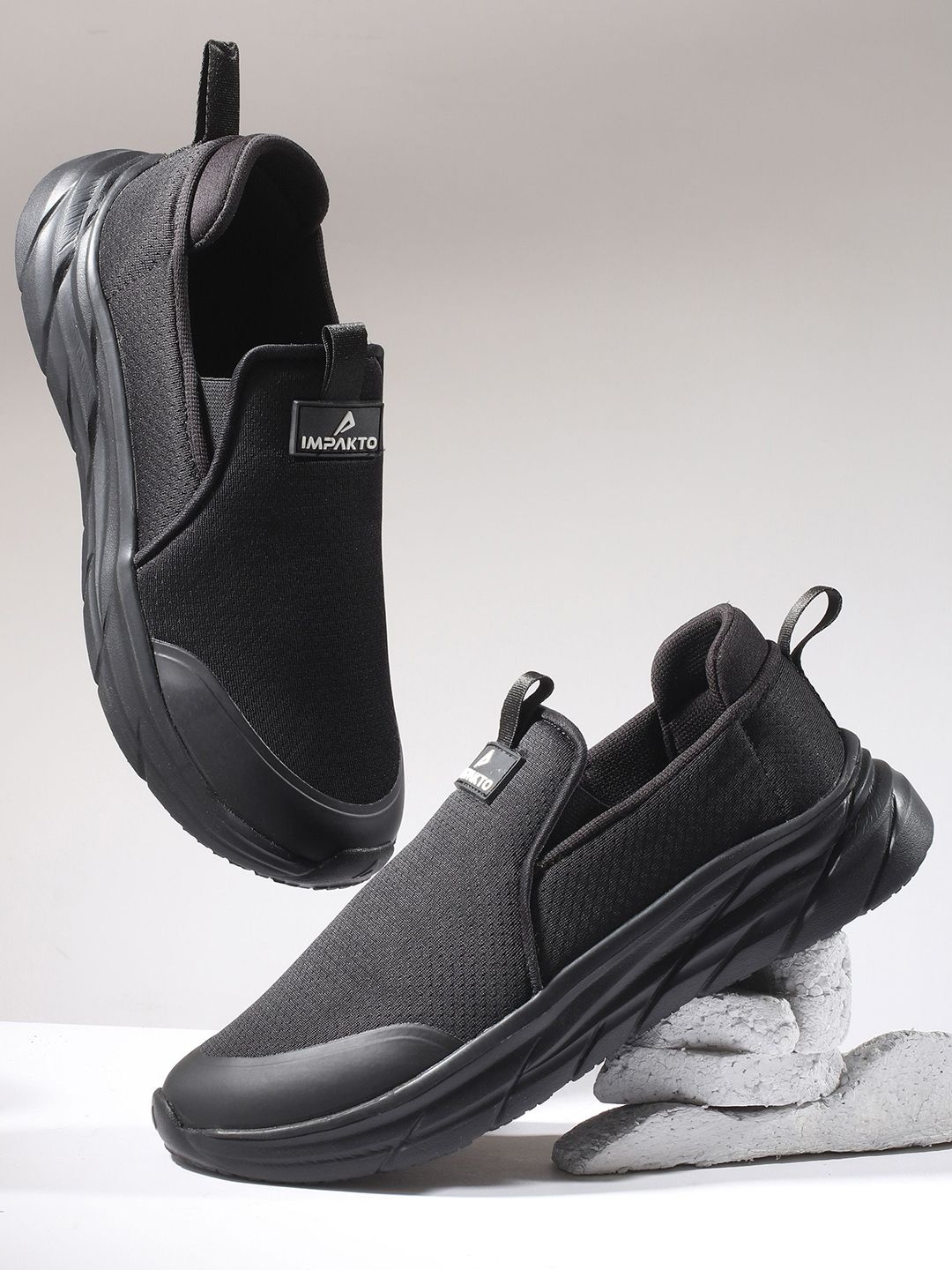 Impakto Men Slip-on Walking Shoes Cushioned Insole & Skid Resistant Outsole for Firm Grip