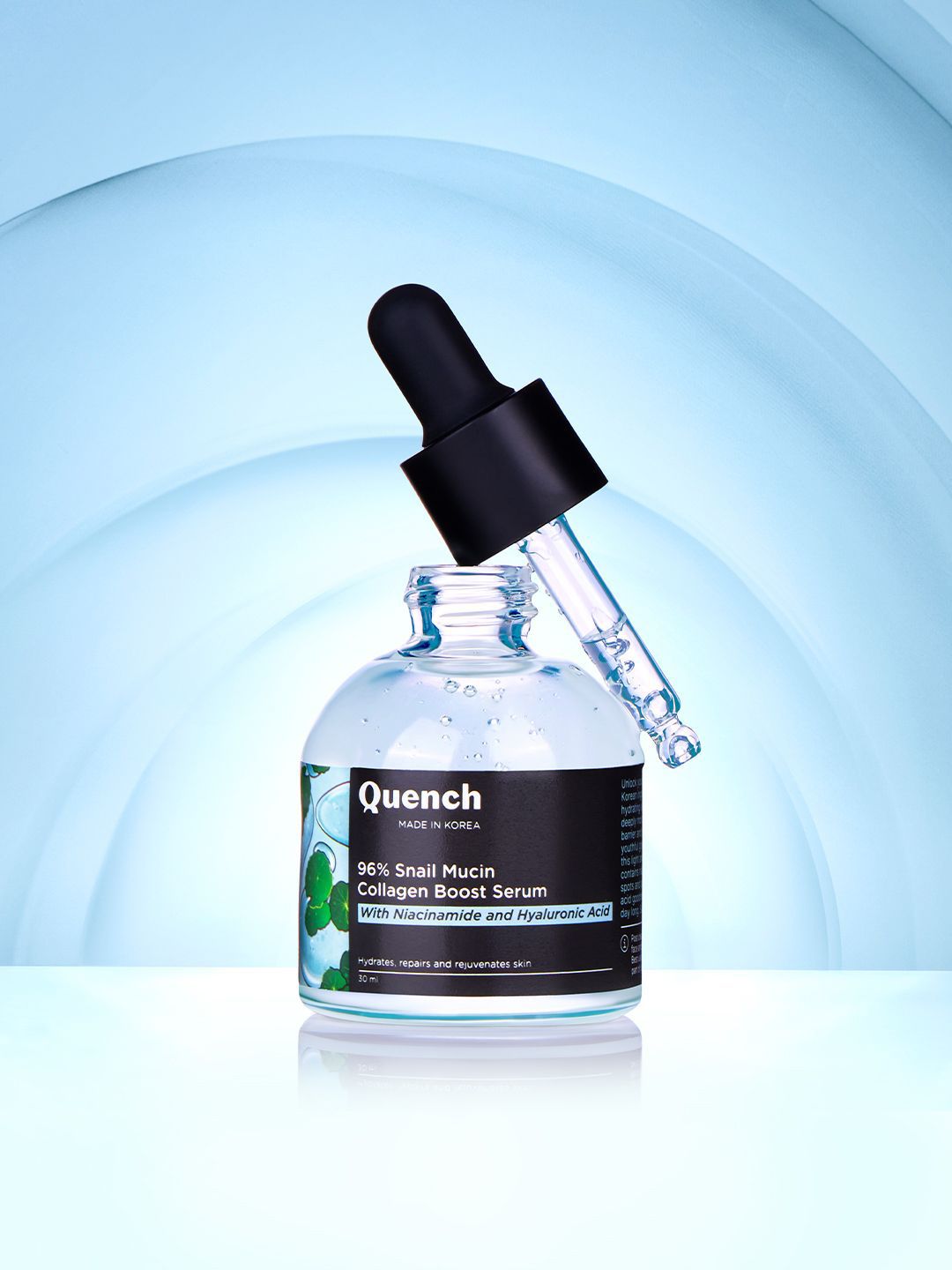 Quench Botanics 96% Snail Mucin Collagen Boost Serum-With Niacinamide- 30ml