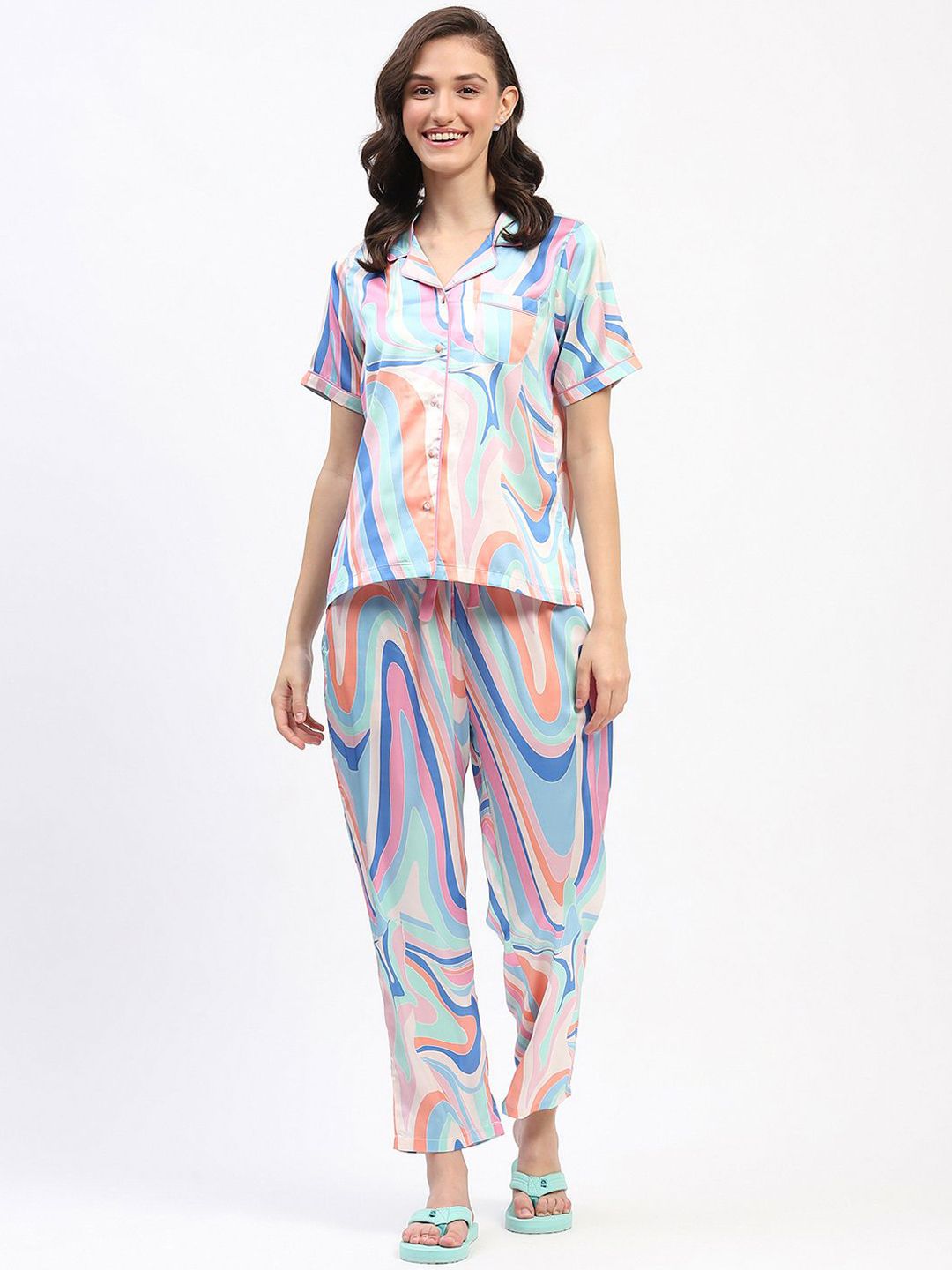 MADAME M SECRET Women Printed Night suit