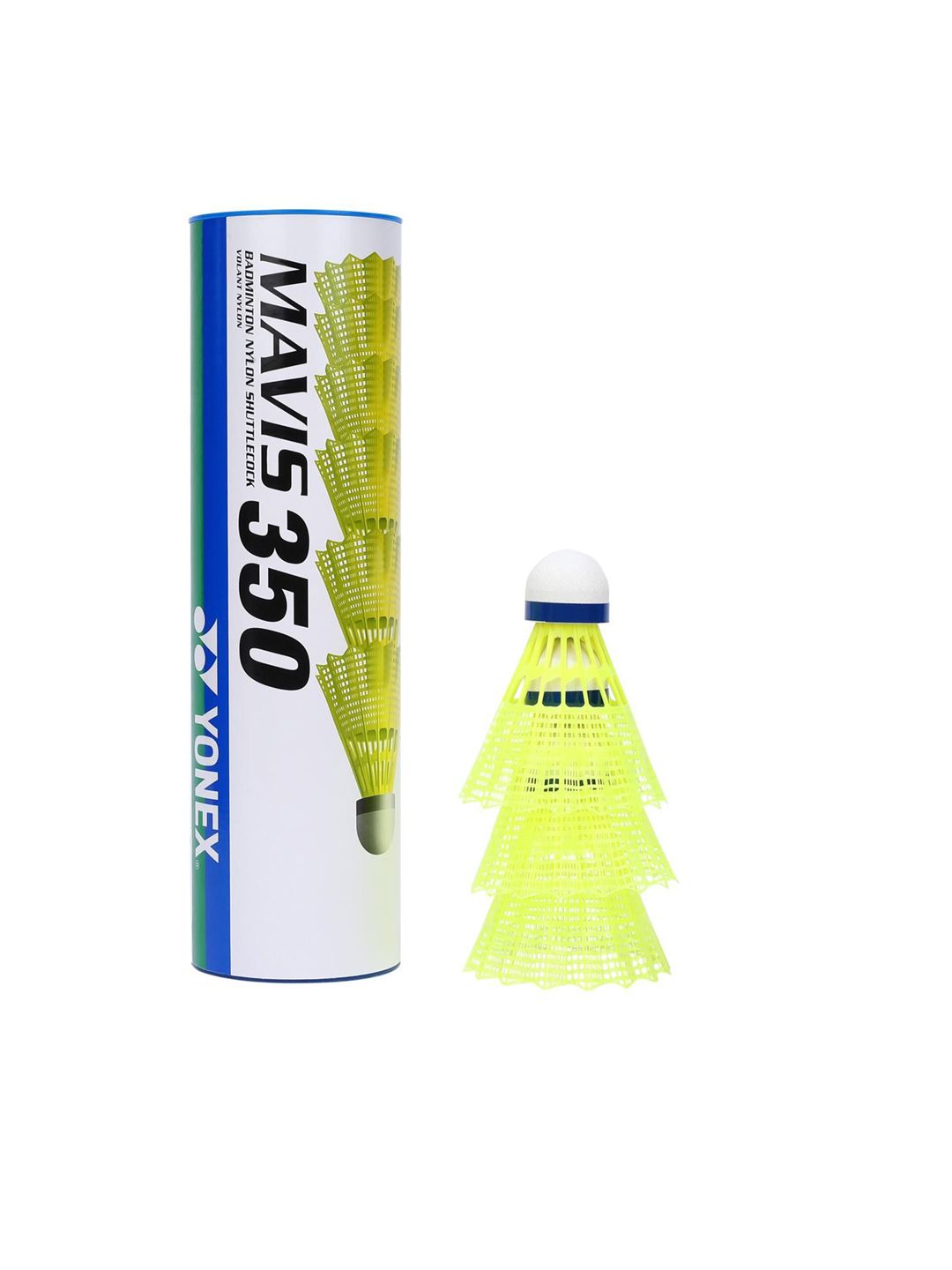 YONEX YONEX Pack Of 6 Blue & Yellow MAVIS 350 Badminton Shuttlecocks