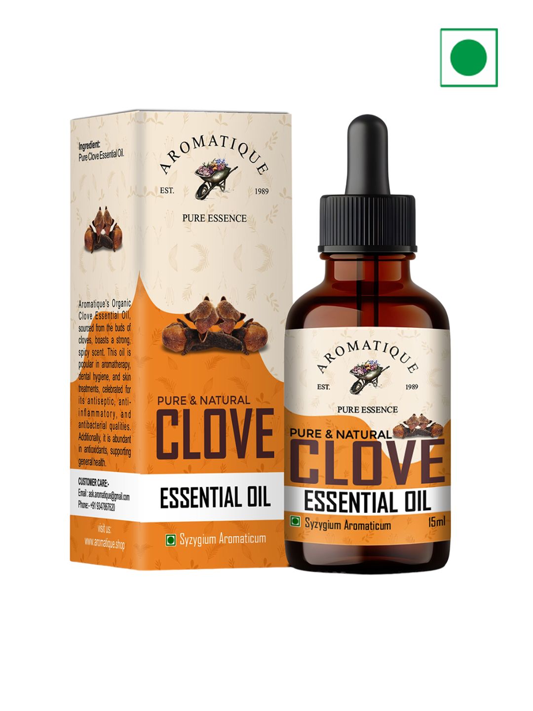 AROMATIQUE Pure Clove Essential Oil - 15 ml