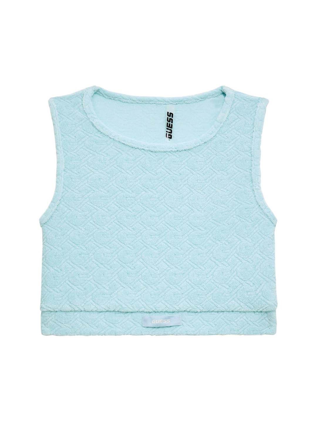 GUESS kids Girls Solid Round Neck Top