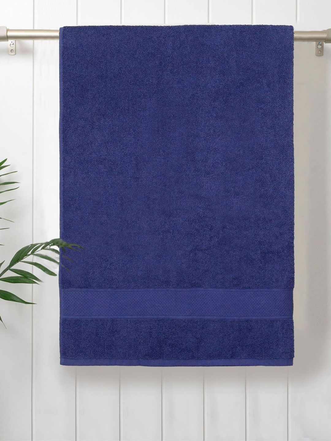 MYTRIDENT Urban Comfort Navy Blue Cotton 450 GSM Bath Towel