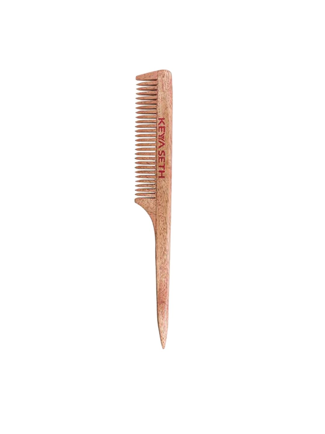 KEYA SETH Neem Wooden Tail Comb For Hair Growth