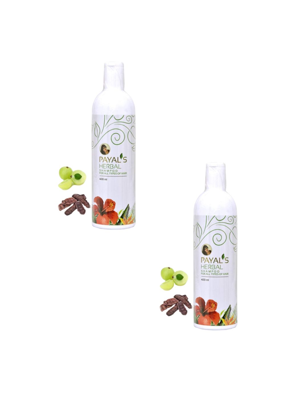 PAYALS HERBAL LLP Set Of 2 Shampoo With Amla - 200 ml Each