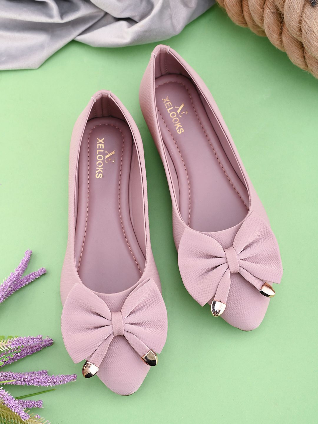 XE Looks Women Ballerinas with Bows Flats