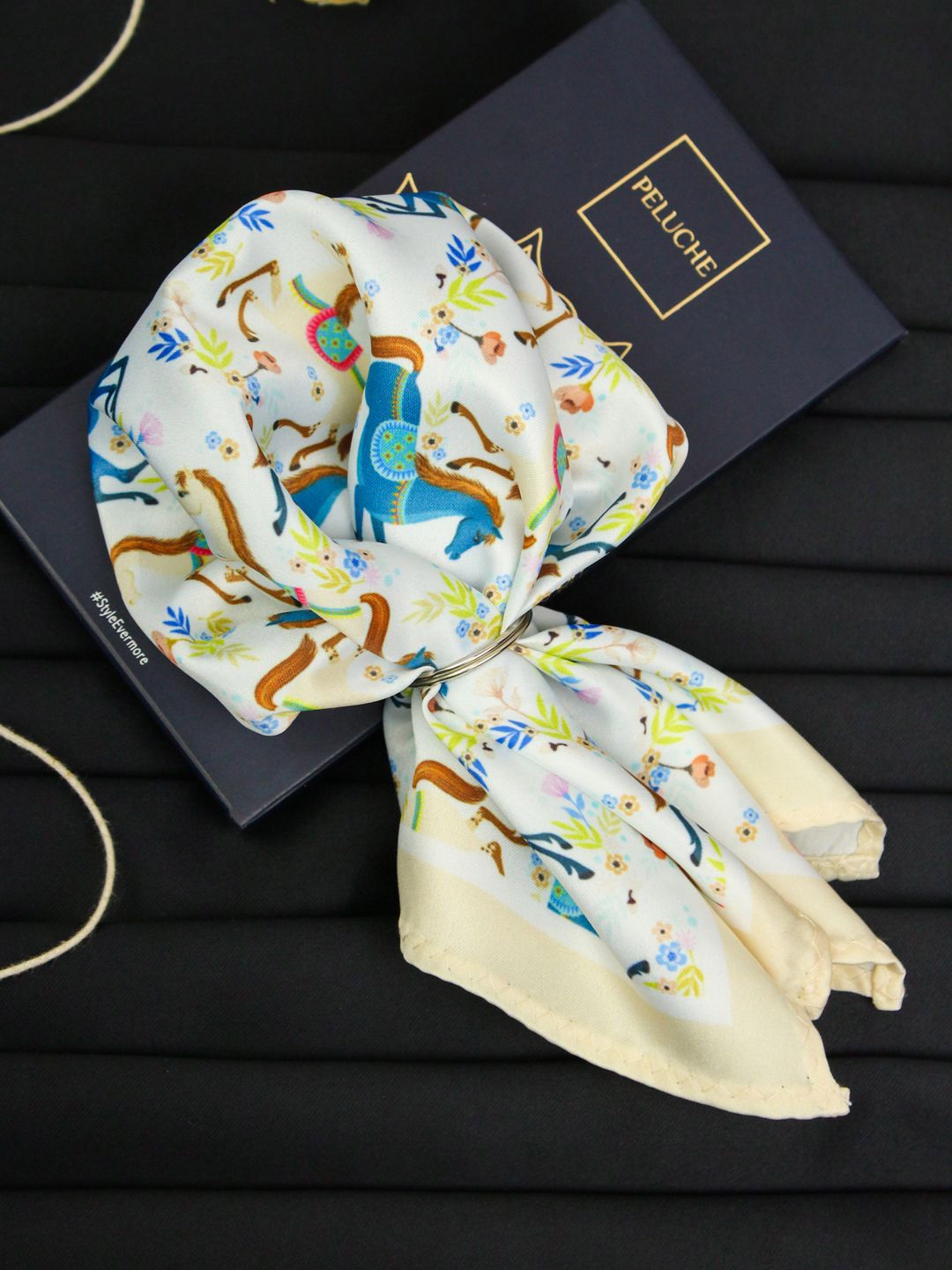 PELUCHE Printed Pocket Square