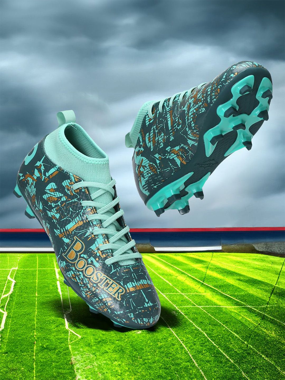 Aivin Booster Pro Hunter Green Football Shoes