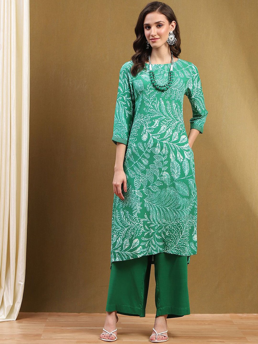 Biba Biba Women Printed Kurta with Palazzos