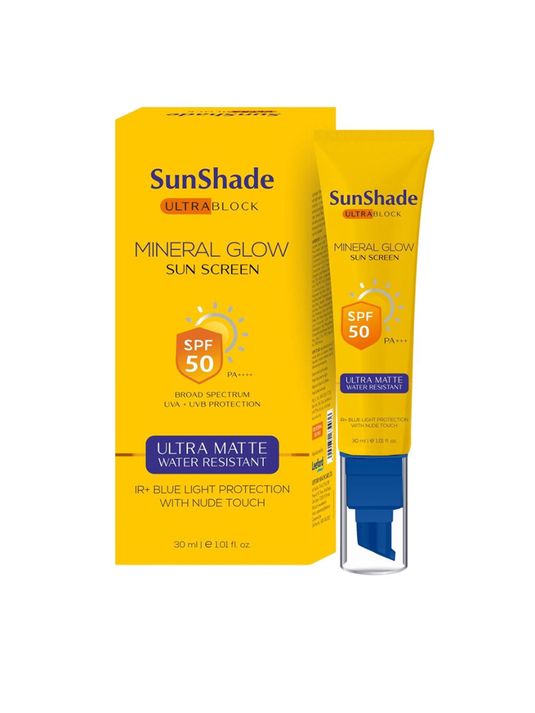 Leeford Sunshade Mineral Glow Sunscreen With SPF -50 PA ++ UVA + UVB - 30ml