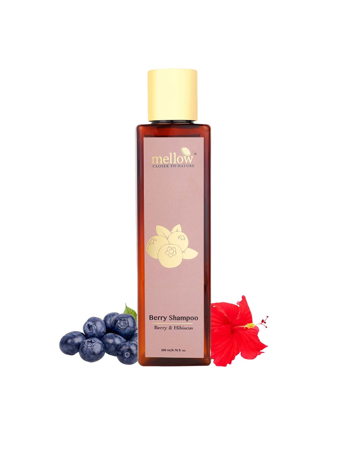 MELLOW Herbal Berry Shampoo For Strong & Lustrous Hair-200 ml