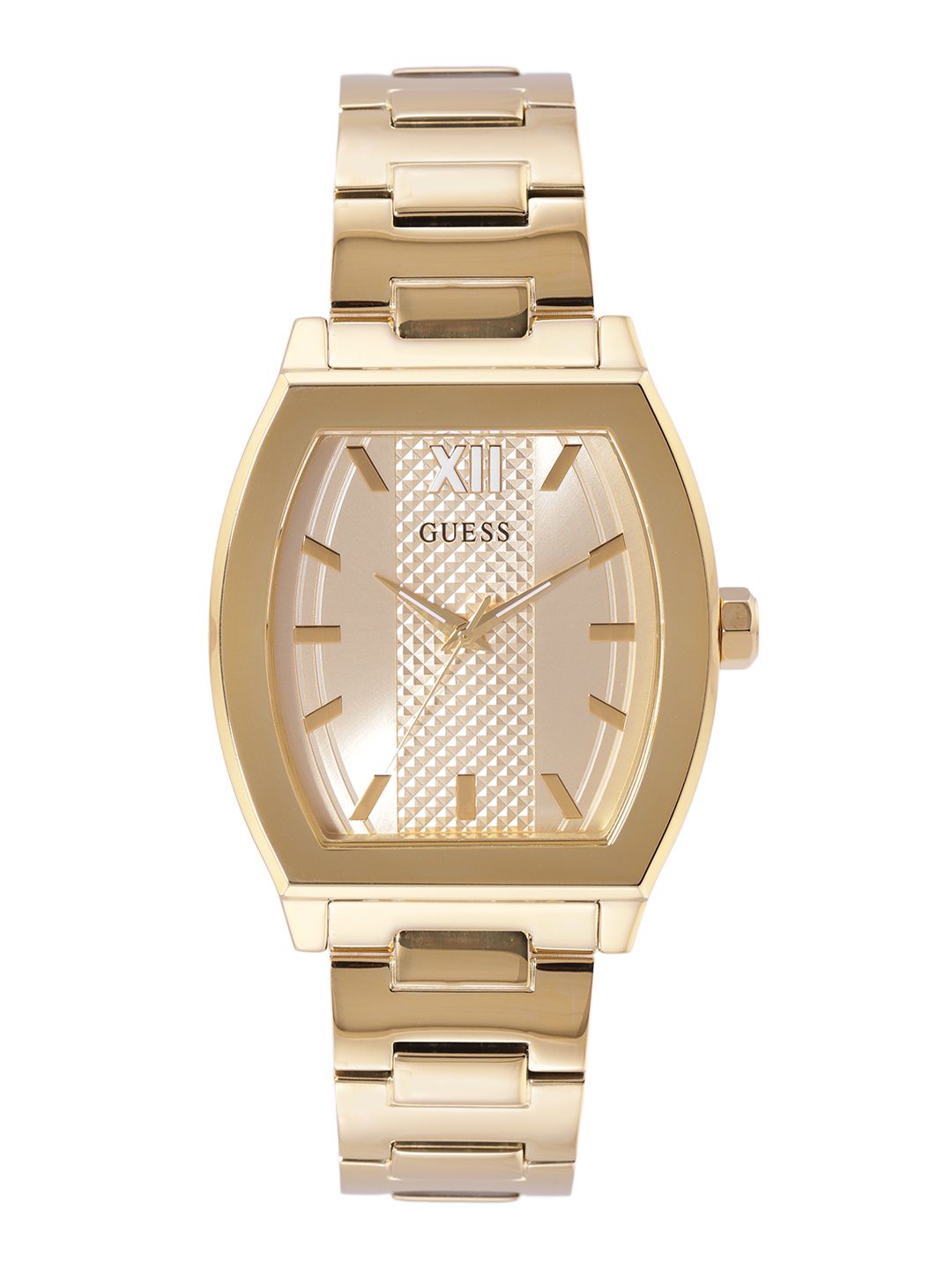 GUESS GUESS Men Dress Punctual Stainless Steel Bracelet Style Straps Analogue Watch GW0705G3