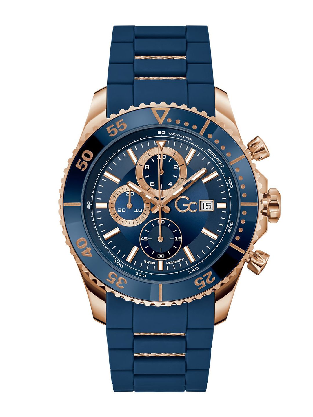 Buy Guess Collection Round 44mm Black Dial Analog Men Watch