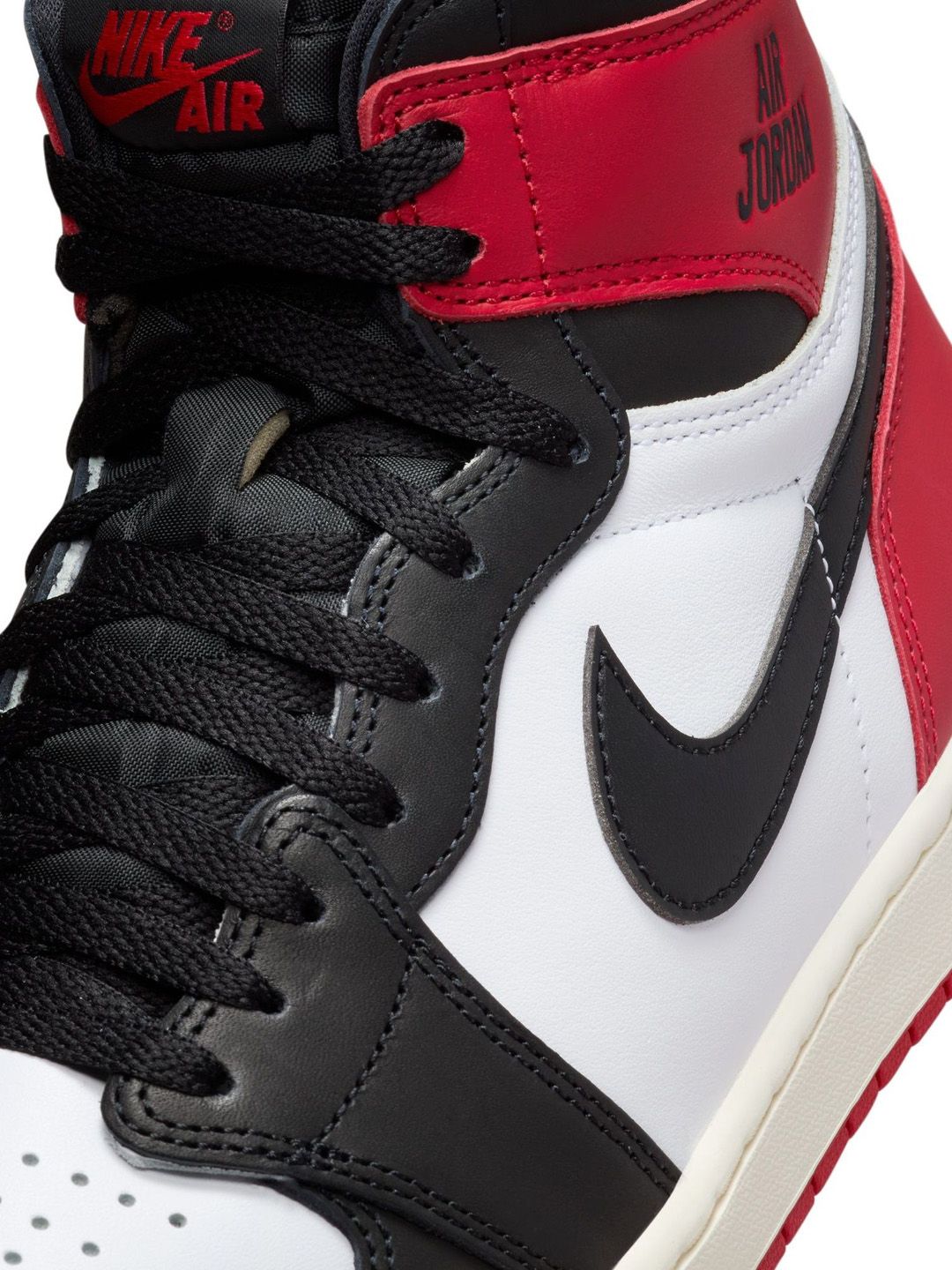 Buy Nike Men Black Toe Air Jordan 1 Retro High OG Casual Sneakers