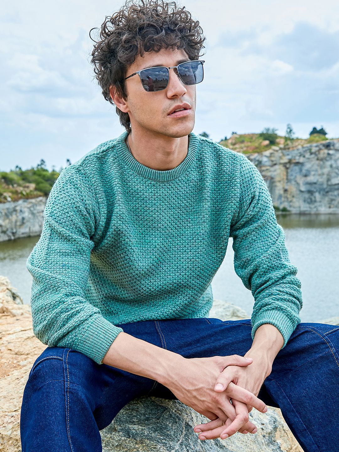 CAHOOT Men Cable Knit Pullover