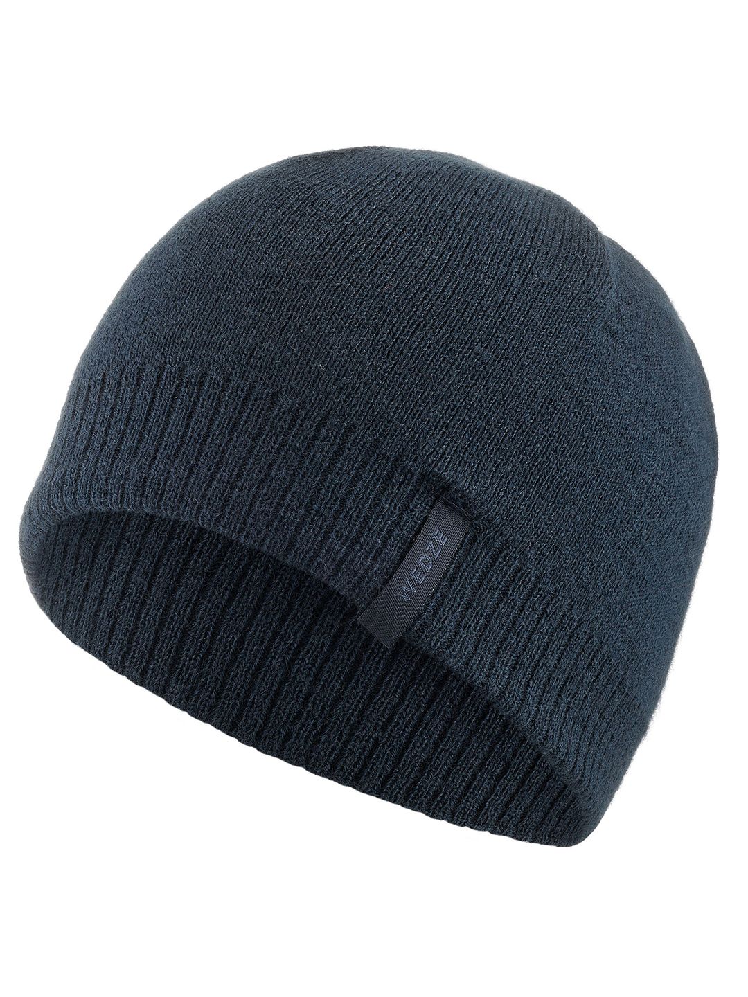 Decathlon Wedze - Adults Navy Blue Simple Soft and Warm Skiing Hat