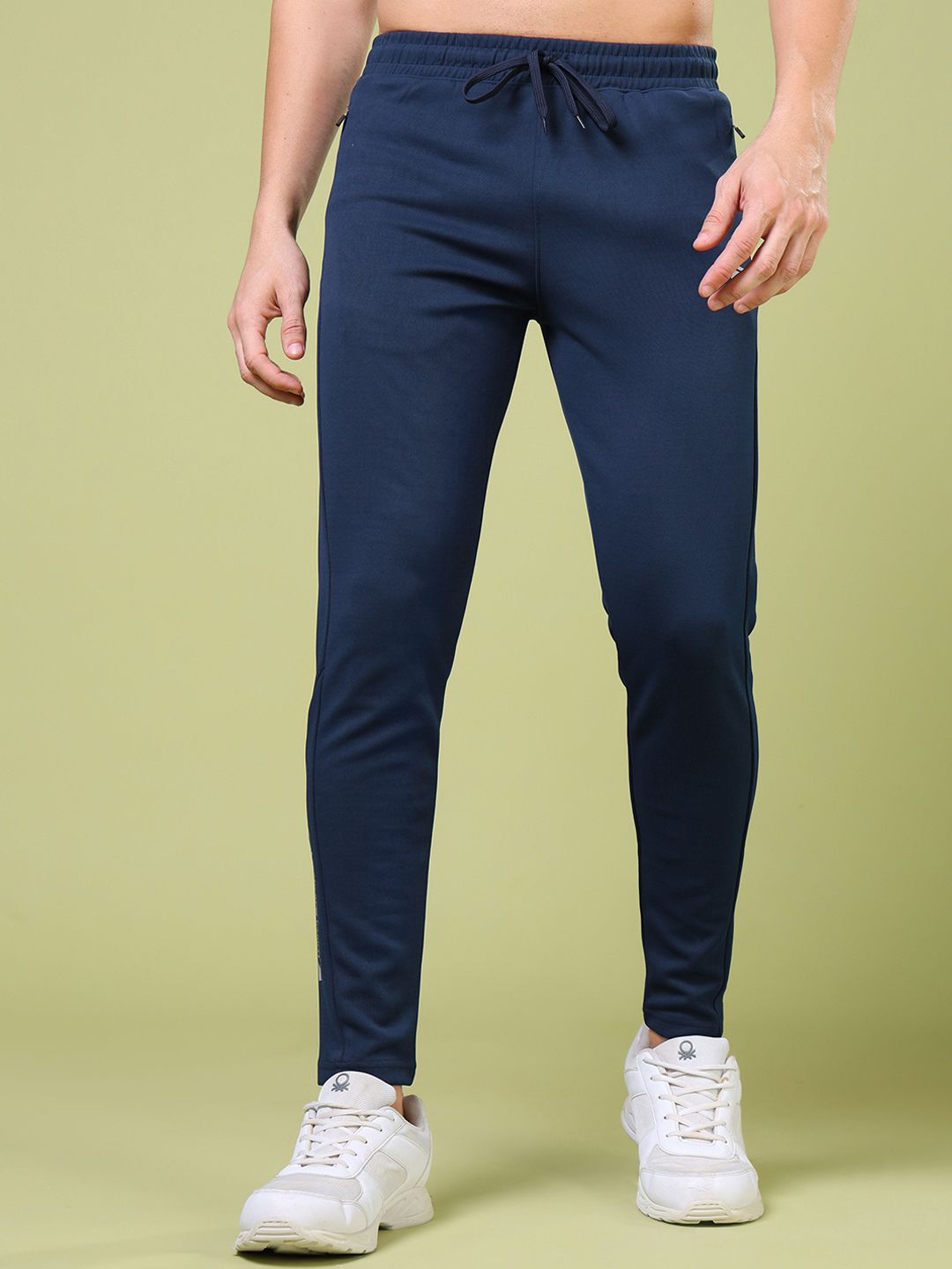 Technosport Men Slim-Fit Mid-Rise Track Pants