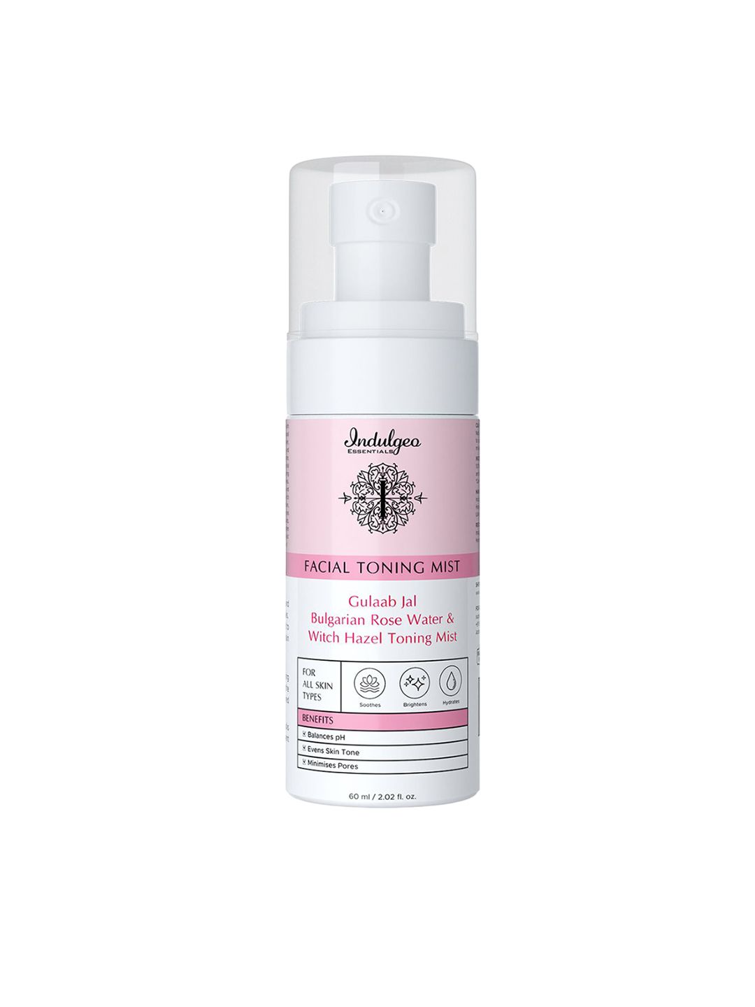 Indulgeo Essentials Gulaab Jal Facial Toning Mist- 60 ml