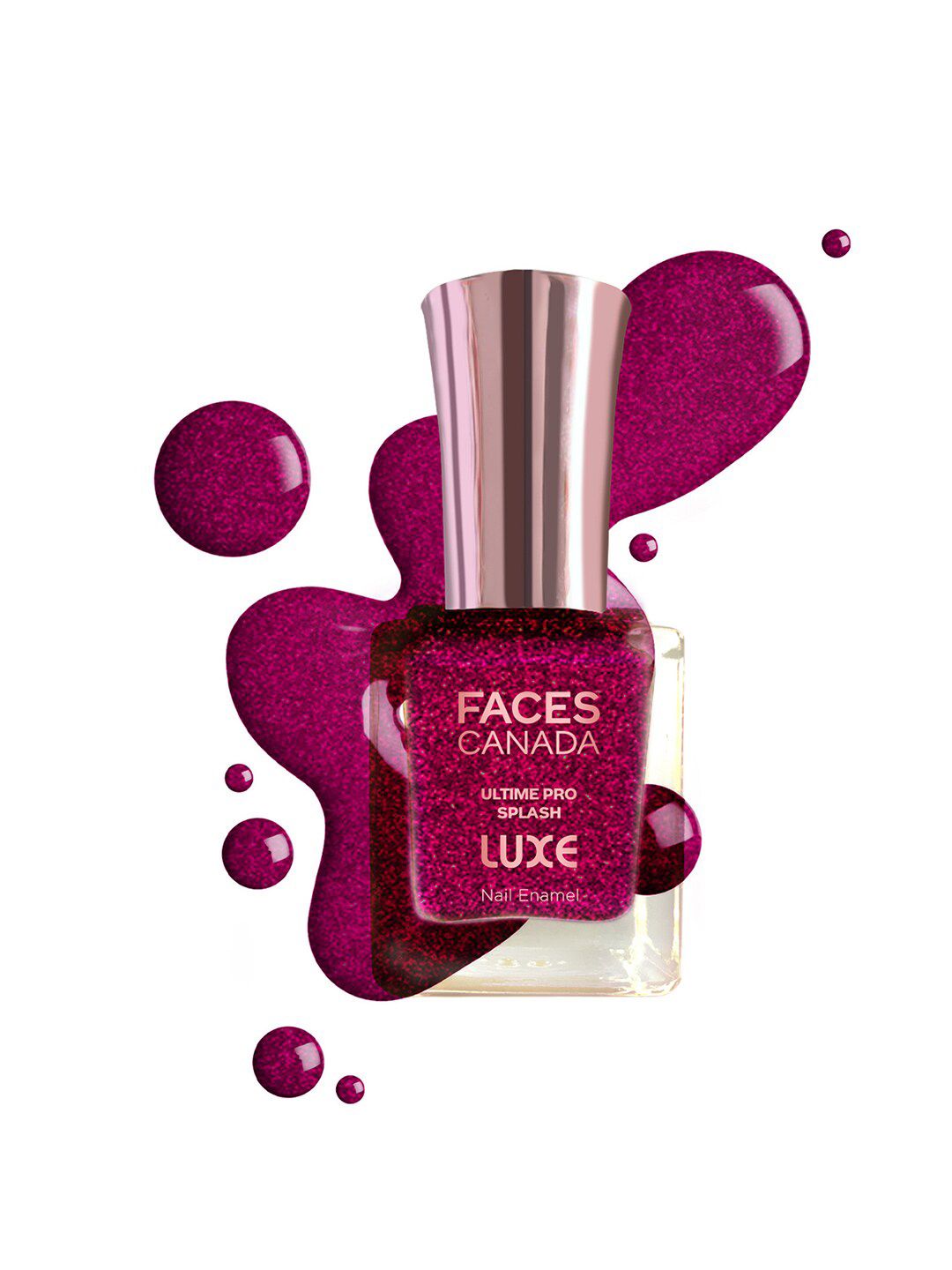 FACES CANADA Ultime Pro Splash Luxe Quick-Dry Nail Enamel 12ml - Ruby Rush L18